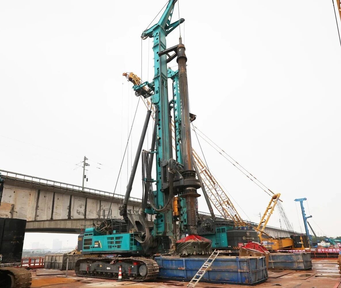 啃下“硬骨头”！山河智能旋挖钻机助力长沙湘江铁路特大桥主墩桩基工程完美收官